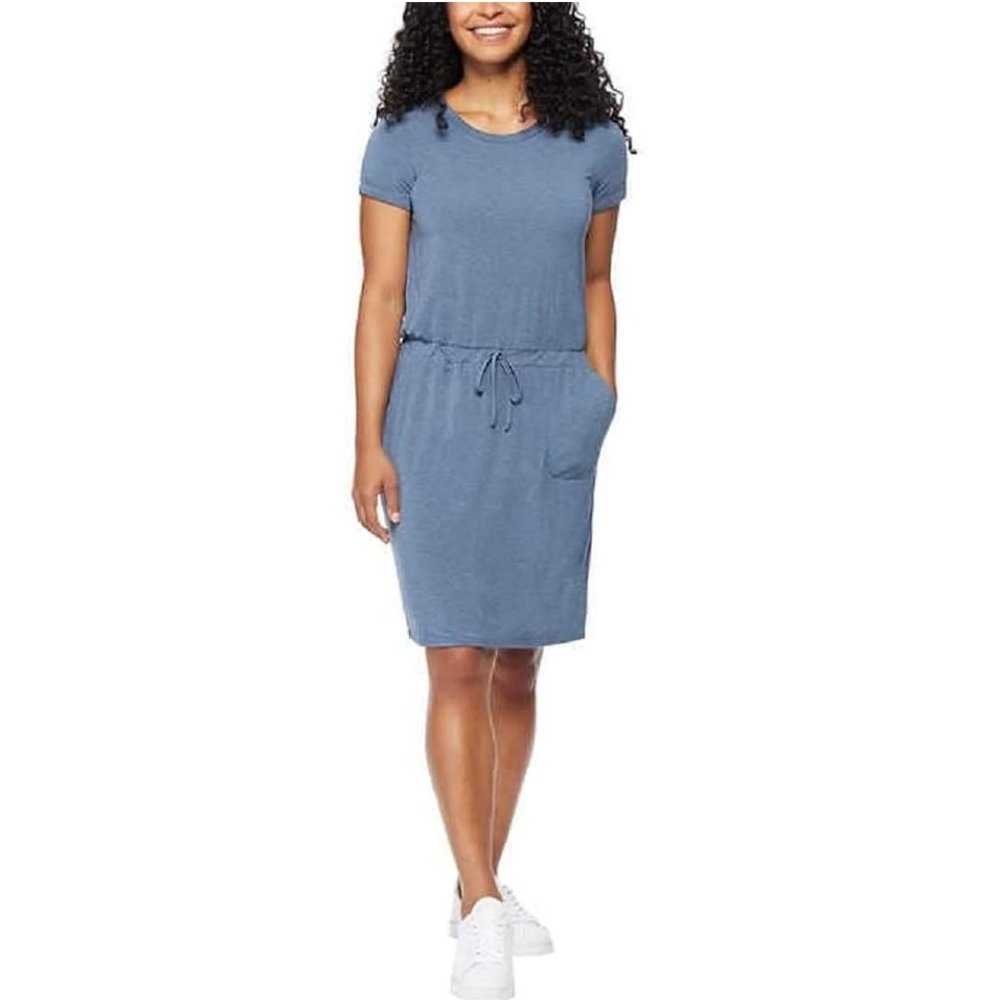 NWT 32 Degrees Cool Womens Pullover Elastic Waistband Dress Size XL $60 Z959